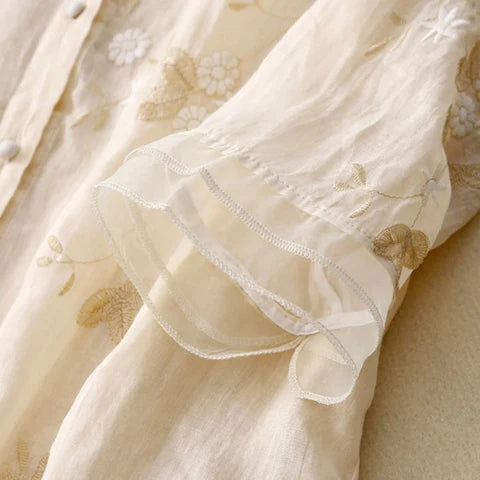 Laurienne | Broderet bluse