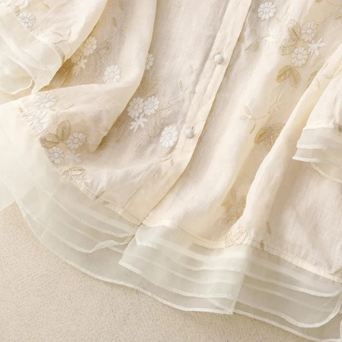 Laurienne | Broderet bluse
