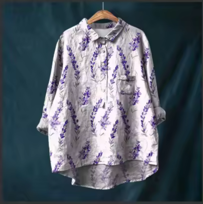 Laura | Klassisk bluse med blomstermønster