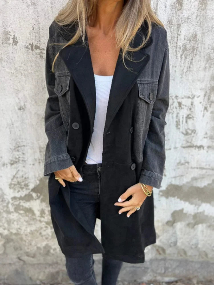 Sara | Denim og kameljakke