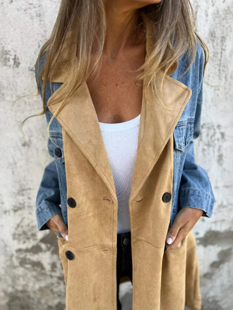 Sara | Denim og kameljakke