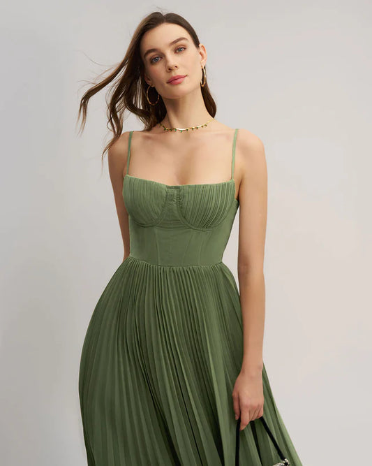 Celina Pleated Aftenkjole